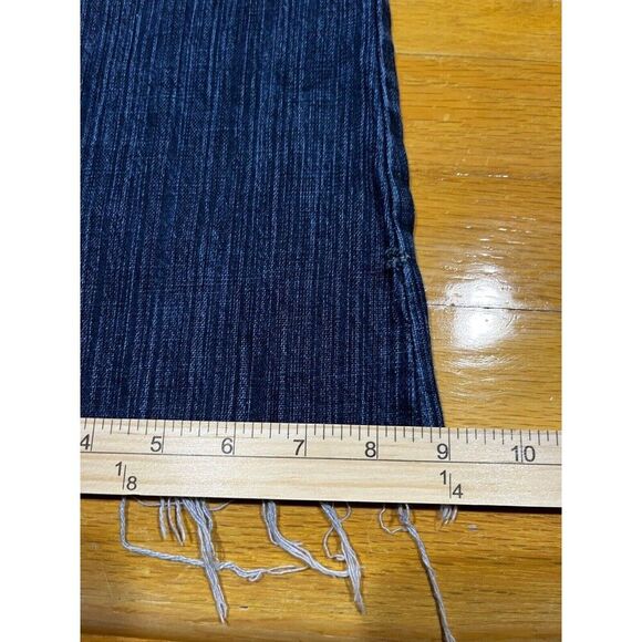 J Galt Jeans Womens Small Flared Blue Mid Rise Dark Wash Denim Y2K Stretch - Picture 7 of 8